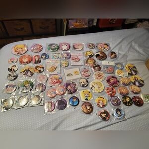 $6 Each - Anime Character Tin Badges Bundle